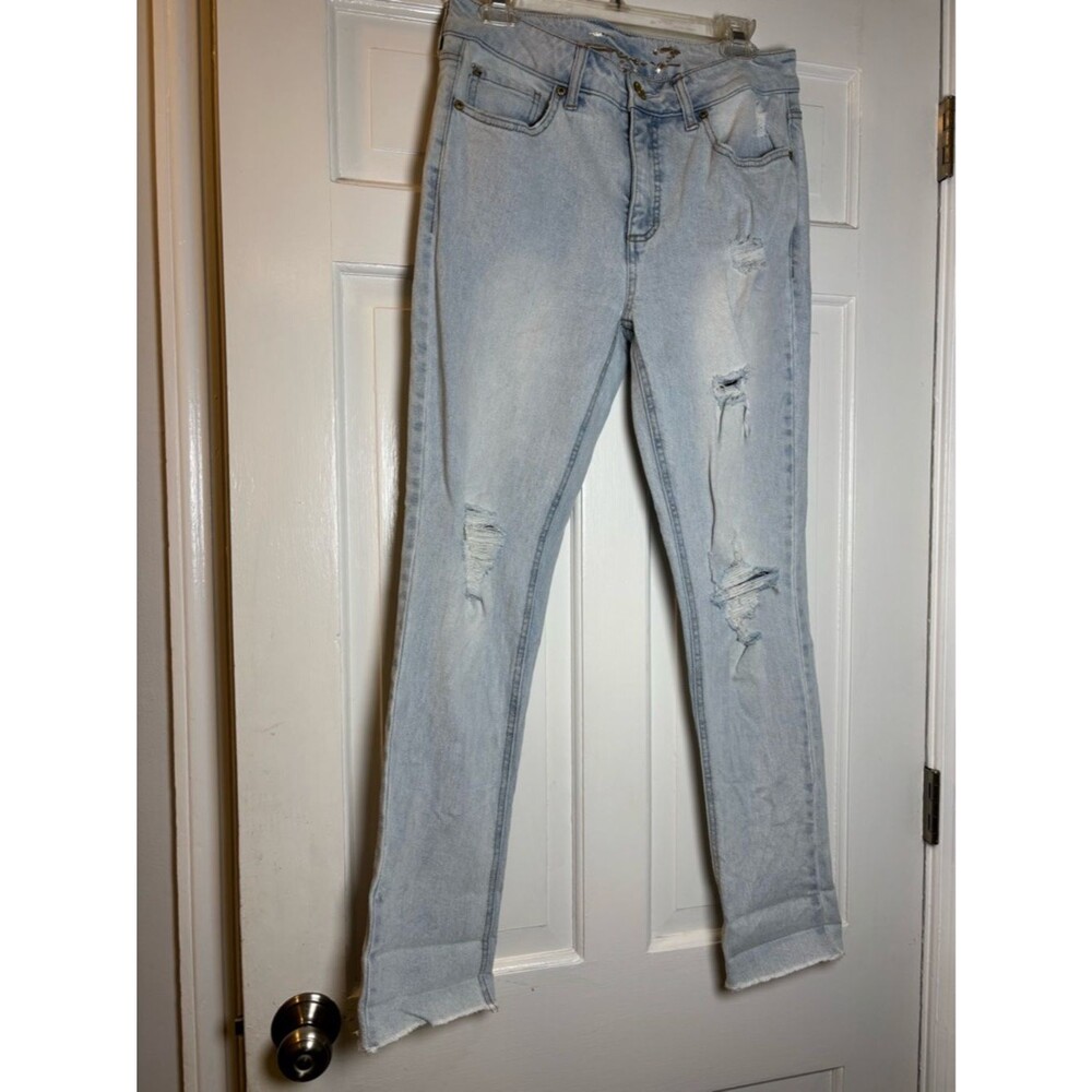 Seven7 Light Wash Distressed Weekend Slim Fit Women’s 6 Jeans - Picture 2 of 8